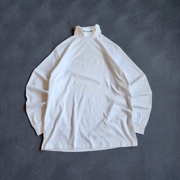 Vintage 90's Polaris White Turtleneck Long Sleeve Shirt Large - Picture 1 of 8